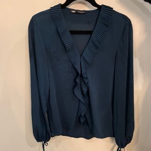 ZARA BLUE BLOUSE
